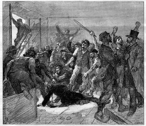 Decazeville (Aveyron) madencileri 1886