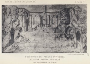 Pyramus Ve Thisbe (lito) Dekorasyonu by French School