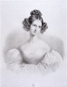 Delphine Potocka (kızlık soyadı Komarow) by French School