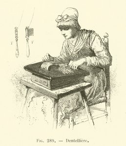 Dentelliere (gravür) by French School