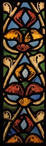 Bir bordür panelini gösteren (eski St Denis 1140-44?) by French School