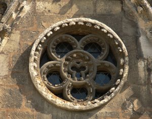 Batı cephesinde bir rozet tasviri by French School