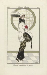 Ermine ve Polecat Ensemble için Tasarım, Costumes Parisien
