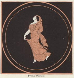 Yunan çanak çömlek detayı (renkli taş) by French School
