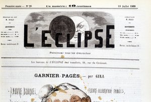 19/07/1868 tarihli, haftalık Fransız hiciv gazetesi “” L