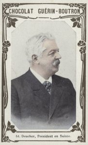 Deucher, İsviçre Cumhurbaşkanı (renkli fotoğraf) by French School