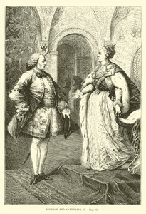 Diderot ve II. Catherine by French School