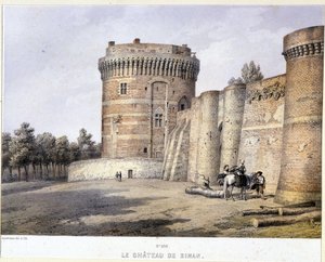 Dinan Kalesi - litografi, 19. yüzyıl sonu by French School