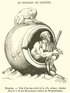 Diogenes (gravür) by French School