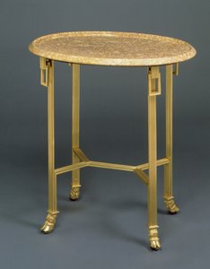 Directoire Gueridon, c.1799 (örmolu ve mermer) by French School