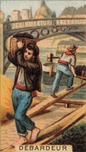 Docker bir mavnayı boşaltıyor (chromolitho) by French School