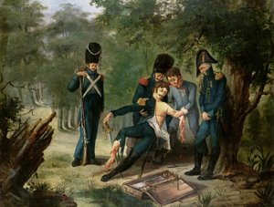 30-31 Ekim 1813, Hanau savaşında Doktor Larreys ambulansı by French School