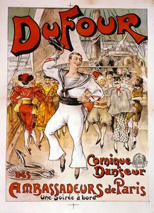 Du Four posteri (renkli taş) by French School