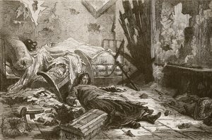 Bir top mermisinin banliyödeki bir evde patlamasının etkileri, Mayıs 1871, 