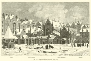 1550 dolaylarında Azizler-Masumlar Kilisesi by French School