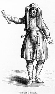 Bir Mezuzoth Tutan 18. yüzyıl Fransız Yahudisi by French School