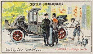 Elektrikli Landau (kromolitho) by French School