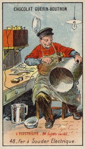 Elektrikli havya (chromolitho) by French School