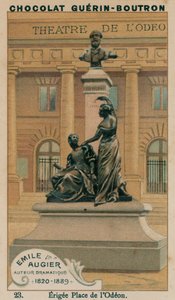 Emile Augier, Dramatik Yazar, 1820-1889, Erigee Place de lOdeon by French School