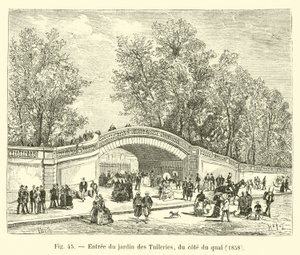 Quai tarafından Tuileries Bahçesi