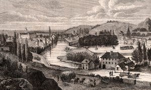 Epinal - Lorraine - V.A. Malt-Brown tarafından “La France illustrée: coğrafya, tarih, istatistiksel yönetim” de gravür. 1884 by French School