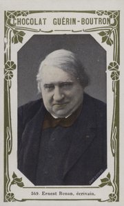 Ernest Renan, ecrivain (renkli fotoğraf) by French School