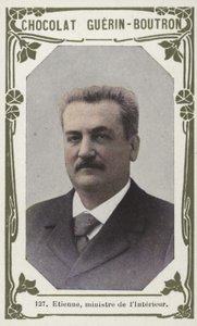 Etienne, İçişleri Bakanı (renkli fotoğraf) by French School