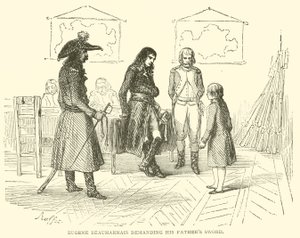 Eugene Beauharnais babasının kılıcını istiyor (gravür) by French School