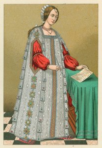 Avrupa XVI. Yüzyıl Kostümü by French School
