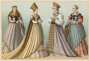 Avrupa XVI. Yüzyıl Kostümü by French School
