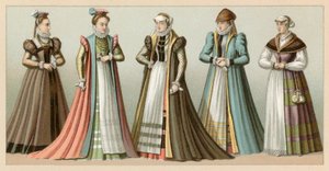 Avrupa XVI. Yüzyıl Kostümü by French School