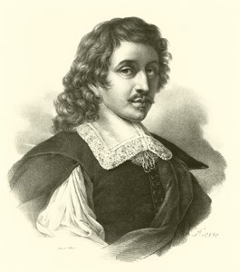 Eustache Le Sueur veya Lesueur, portre (gravür) by French School