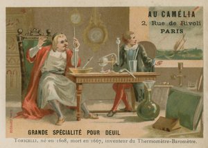 Evangelista Torricelli, İtalyan fizikçi ve matematikçi by French School