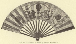 Balon yelpaze, (Tissandier Koleksiyonu) by French School