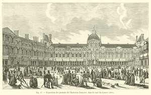 Fransız Sanayi ürünlerinin Louvre avlusunda sergilenmesi, 1801 by French School