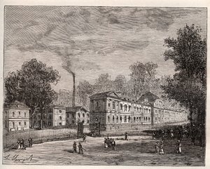 Saint Cloud parkında mimar Laudin