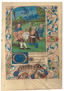F. 37 Çobanlara Müjde, c.1480 by French School