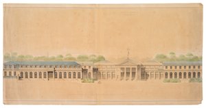 Chateau de Neuilly cephesi by French School