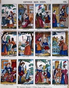 Peri Hikayeleri, c.1840 (renkli taş) by French School