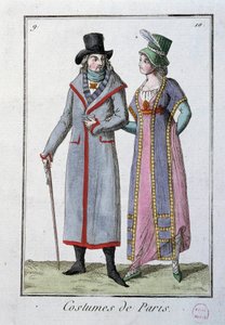 Yönetmenin Altında Moda: Birkaç zarif Parisli. 1795