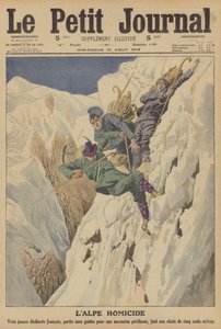 İsviçre Alplerinde ölümcül dağcılık kazası (renkli taş) by French School