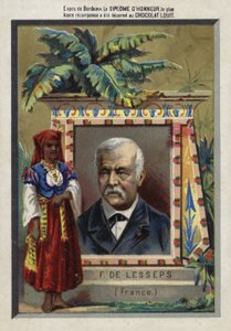 Ferdinand de Lesseps, Fransız girişimci ve kanal oluşturucu by French School