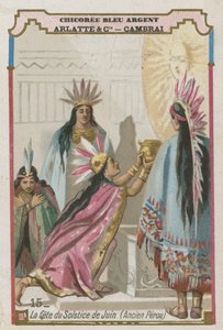 Yaz gündönümü Festivali, antik Peru by French School