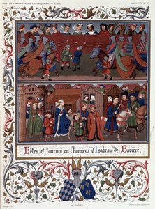 Bavyeralı Isabeau (Isabelle, Elisabeth) Onuruna Festivaller ve Turnuvalar (1371-1435) by French School