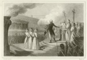 Fete de la Federation, 14 Temmuz 1790 by French School