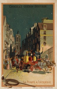 İtfaiye aracı (chromolitho) by French School