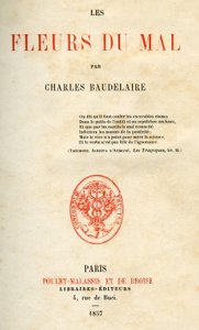 Charles Baudelaire'in The Flowers of Evil'in ilk baskısı by French School