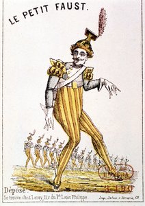 Florimond Roger dit Hervé (1825 - 1892): “Küçük Faust”, programın kapağı. Paris, Opera Kütüphanesi. by French School