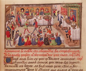 Fol.298r Soylu Kral İskender Nasıl Zehirlendi, Jean Wauquelin