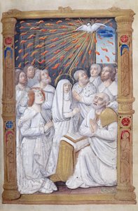 Fol. 48 r Pentekost, Saatler Roma